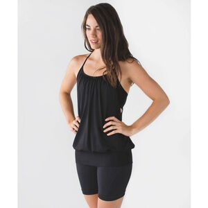 Lululemon No Limits Tank Black Size 4 • Lightweight Mesh Shelf Bra